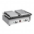 Gril de contact double bistro rainuré / rainuré 2,9 kW
