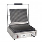 Grand gril de contact simple rainuré / lisse 2,2 kW