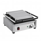 Grand gril de contact simple bistro lisse / lisse 2,2 kW