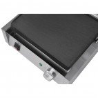 Grand gril de contact simple bistro lisse / lisse 2,2 kW