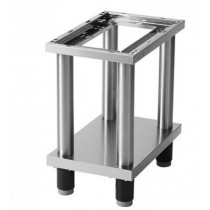 Support ouvert pour plaques à snacker modèle simple en inox AISI 304