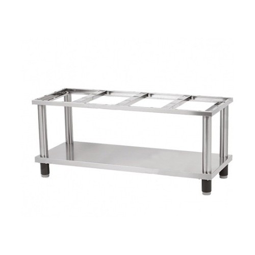 Support ouvert pour plaques à snacker modèle quadruple en inox AISI 304 Support ouvert pour plaques à snacker modèle quadruple en inox AISI 304