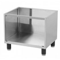 Support fermé 3 côtés pour plaques à snacker modèle simple en inox AISI 304