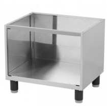 Support fermé 3 côtés pour plaques à snacker modèle double en inox AISI 304