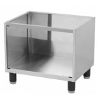 Support fermé 3 côtés pour plaques à snacker modèle double en inox AISI 304
