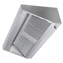Hotte professionnelle gamme challenge profondeur 900 version dynamique longueur 2000 mm