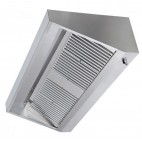 Hotte professionnelle gamme challenge profondeur 900 version dynamique longueur 2000 mm
