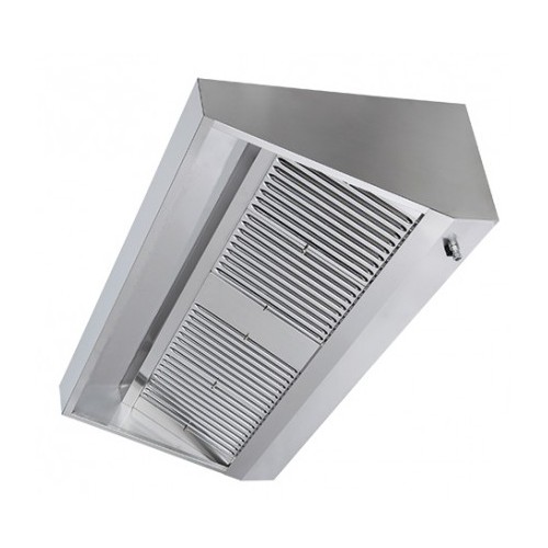 Hotte professionnelle gamme challenge profondeur 900 version dynamique longueur 2500 mm Hotte professionnelle gamme challenge profondeur 900 version dynamique longueur 2500 mm