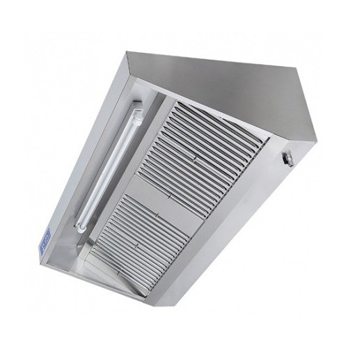 Hotte professionnelle gamme challenge profondeur 900 version intégrale longueur 2000 mm Hotte professionnelle gamme challenge profondeur 900 version intégrale longueur 2000 mm