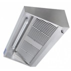 Hotte professionnelle gamme challenge profondeur 900 version intégrale longueur 2000 mm