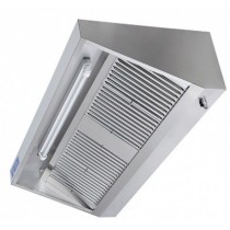 Hotte professionnelle gamme challenge profondeur 900 version intégrale longueur 2500 mm