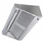 Hotte professionnelle gamme challenge profondeur 900 version intégrale longueur 2500 mm