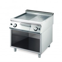 Plancha gaz plaque 2/3 lisse 1/3 rainurée GM70/80 FTRGS 12 kW