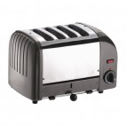 Grille-pain 4 tranches anthracite 2,2kW