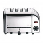 Grille-pain 4 tranches Inox 2,2 kW