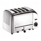 Grille-pain 4 tranches Inox 2,2 kW