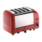 Grille-pain 4 tranches rouge 2,2 kW