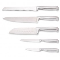 Set de 5 couteaux de cuisine lames et manches inox