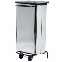Poubelle rectangle en inox hauteur 1010 mm
