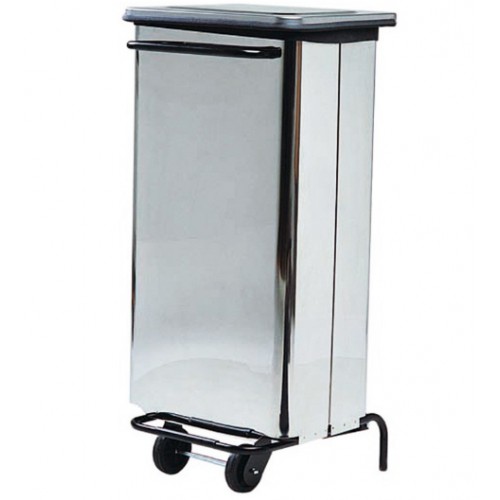Poubelle rectangle en inox hauteur 1010 mm Poubelle rectangle en inox hauteur 1010 mm