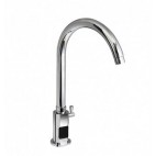 Robinetterie cuisine avec mélangeur électronique branchement piles 197 mm