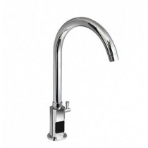Robinetterie cuisine avec mélangeur électronique branchement prise secteur 197 mm