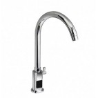 Robinetterie cuisine avec mélangeur électronique branchement prise secteur 197 mm