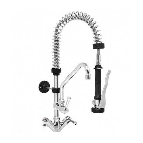 Robinetterie cuisine douchette courte avec robinet intermédiaire H-600 mm Robinetterie cuisine douchette courte avec robinet intermédiaire H-600 mm