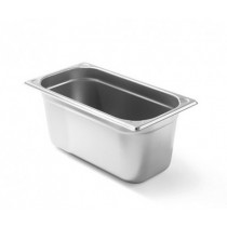 Bac gastronorme inox GN1/3 325 x 176 mm profondeur 100 mm