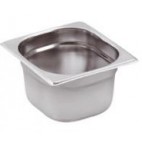 Bac gastronorme inox GN1/6 162 x 176 mm profondeur 100 mm
