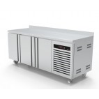 Desserte réfrigéré profondeur 600 mm froid positif adossée 3 portes