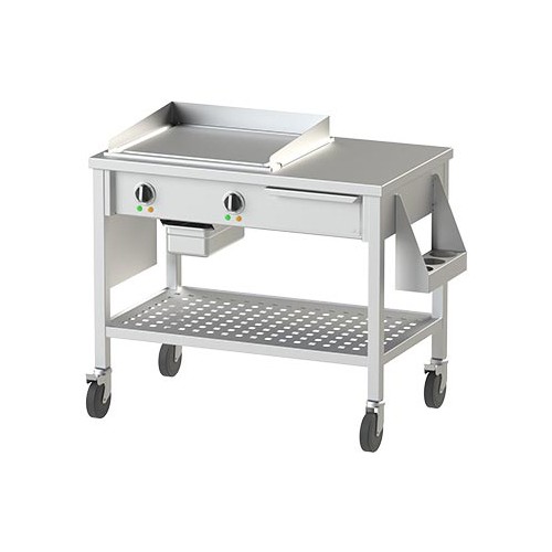 Teppanyaki Mobile Electrique 2 zones de chauffe 492 x 412 mm Teppanyaki Mobile Electrique 2 zones de chauffe 492 x 412 mm