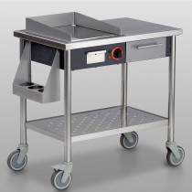 Teppanyaki Mobile Electrique 1 zone de chauffe 287 x 412 mm