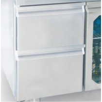 Bloc 2 tiroirs pour dessertes réfrigérées GN 1/1 gamme  profondeur 700 mm