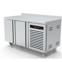 Desserte réfrigéré profondeur 600 mm froid négatif adossée 2 portes