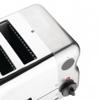 Grille-pain avec grilles sandwich 2 fentes chrome 1 kW