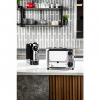 Grille-pain avec grilles sandwich 2 fentes chrome 1 kW