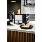 Grille-pain avec grilles sandwich 2 fentes noir 1 kW
