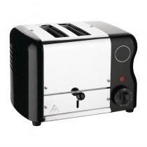 Grille-pain avec grilles sandwich 2 fentes noir 1 kW