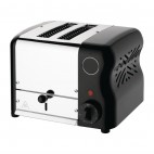 Grille-pain avec grilles sandwich 2 fentes noir 1 kW