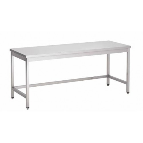 Table centrale sans tablette inferieure Inox AISI 430 L 1140 x P 770 x H 900 mm sur mesure Table centrale sans tablette inferieure Inox AISI 430 L 1140 x P 770 x H 900 mm sur mesure