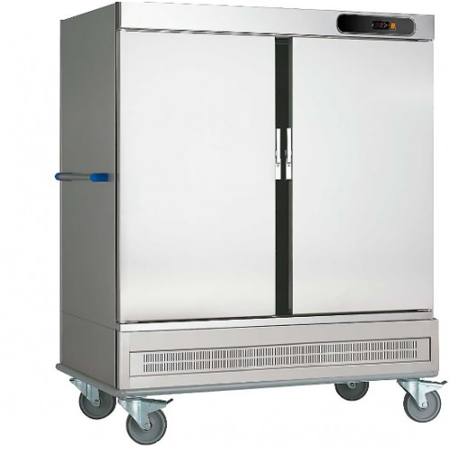 Chariot de liaison version réfrigérée en inox AISI 304 2 portes 40 niveaux GN 2/1 Chariot de liaison version réfrigérée en inox AISI 304 2 portes 40 niveaux GN 2/1