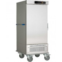 Chariot de liaison version réfrigérée en inox AISI 304 1 porte 20 niveaux GN 2/1