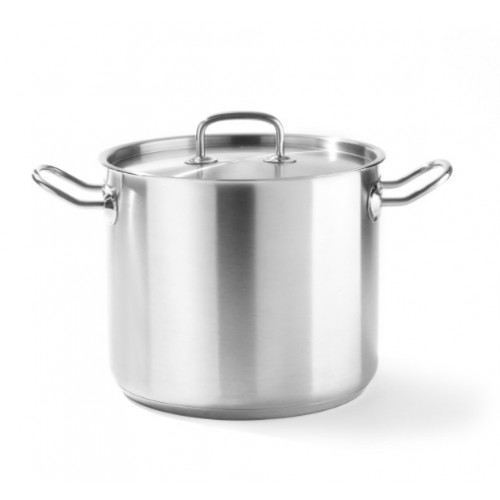 Marmite acier inoxydable avec couvercle 9 L ø 240 x H 200 mm Marmite acier inoxydable avec couvercle 9 L ø 240 x H 200 mm