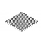 Caillebotis inox AISI 304, maille 21x21, anti-dérapant passivé