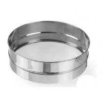 Tamis Ø250 x (H)75 mm mailles 1x1mm pour farine avec crochet de suspension