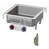Bain-marie électrique encastrable Cuve GN2/1 H150 4,2 kW 400V/3N