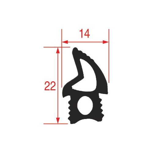 Joint de façade de four 2140 mm pour four EKF 411 Joint de façade de four 2140 mm pour four EKF 411