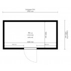 Chambre froide negative L 3400 X P 1800 mm avec rayonnage et monobloc