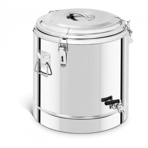 Conteneur isotherme acier inoxydable 35 L avec robinet de vidange Conteneur isotherme acier inoxydable 35 L avec robinet de vidange